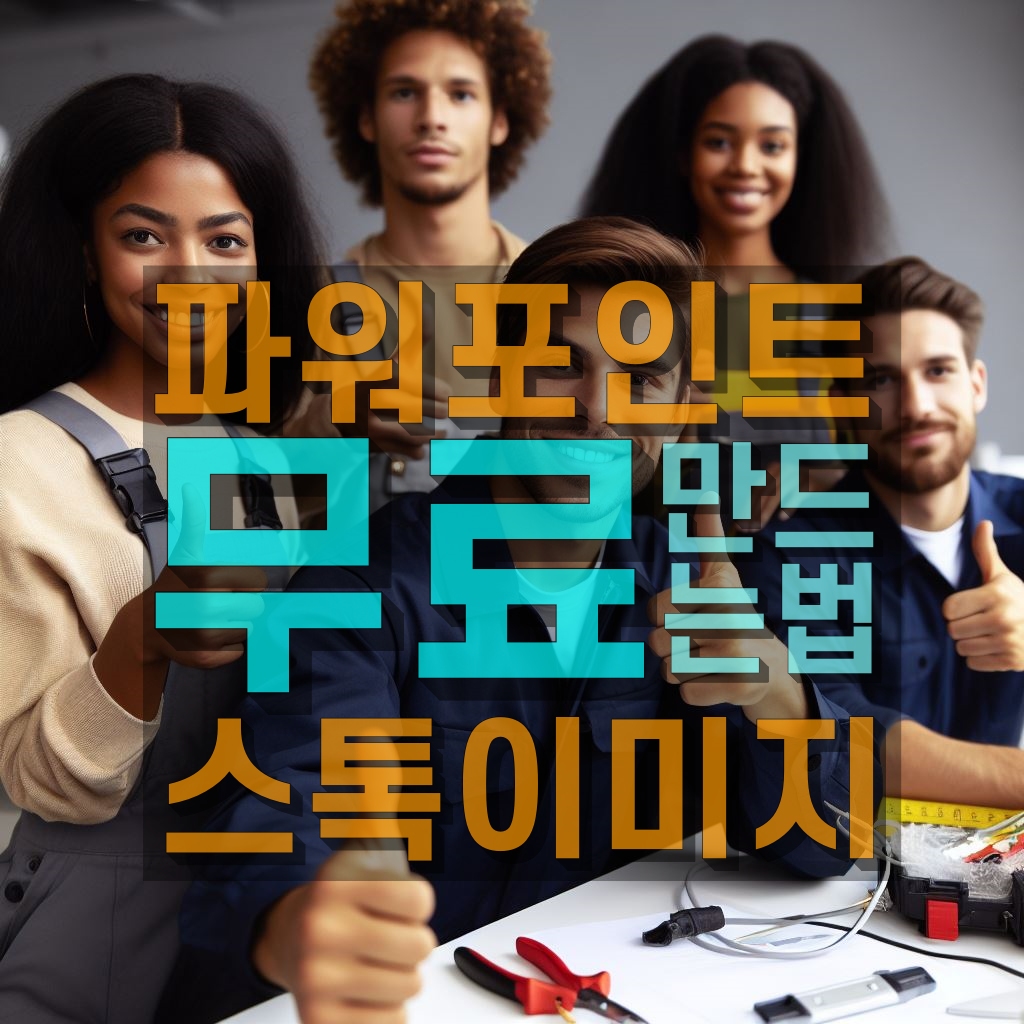 파워포인트 스톡이미지 무료로 만들기