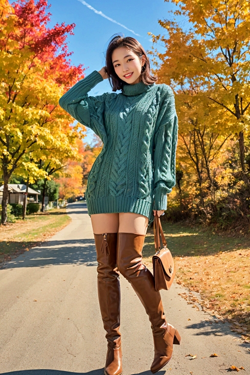 American knit dress style_2(30pics)