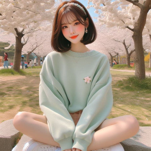 (24.01) 봄날에 놀러가고싶은 룩, 여자 기본템 봄 코디, 벚꽃놀이 코디🌸